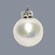 Stunning Round 10.5-11mm Edison White Hint Pink Pearl Pendant