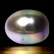 5A Oval 16 Carat 12.6 x 15.9mm Tahitian Sea Silver Green Tones Pearl