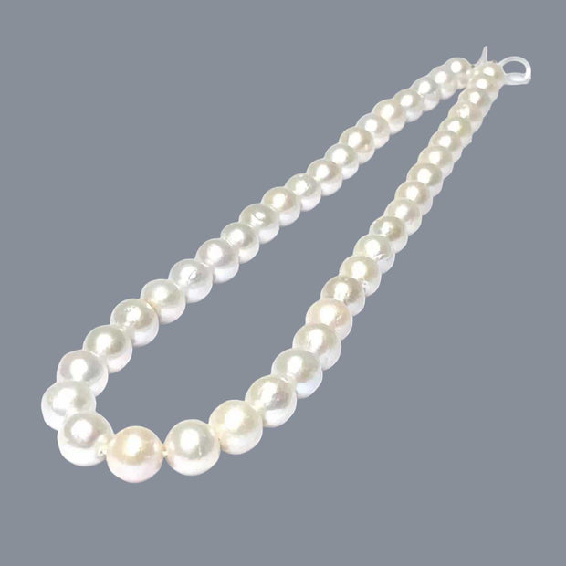 Gorgeous 10 - 11mm 42 pcs Edison White Round Cultured Pearl 16" Strand