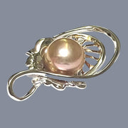 Edison Purple Pink Round 10.5 - 11mm Cultured Pearl Pendant