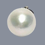 Stunning Round 10.5-11mm Edison White Hint Pink Pearl Pendant