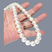 Gorgeous 10 - 11mm 42 pcs Edison White Round Cultured Pearl 16" Strand