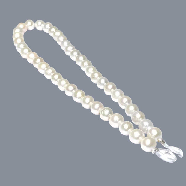 Gorgeous 10 - 11mm 42 pcs Edison White Round Cultured Pearl 16" Strand