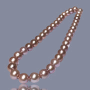 5A 11.5 - 12mm 38 pcs Edison Rich Purple Pink Round Pearl 16" Strand