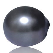 Unique 16.6 Carat 12.6 x14.4mm Tahitian Peacock Black Gray Loose Pearl