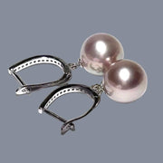 10 - 10.5mm Natural Purple Lavender Pink Edison Pearl Clip-On Earrings