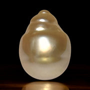 Baroque 12.8 x 17.2mm 18.8 Carats Natural Gold South Sea Loose Pearl