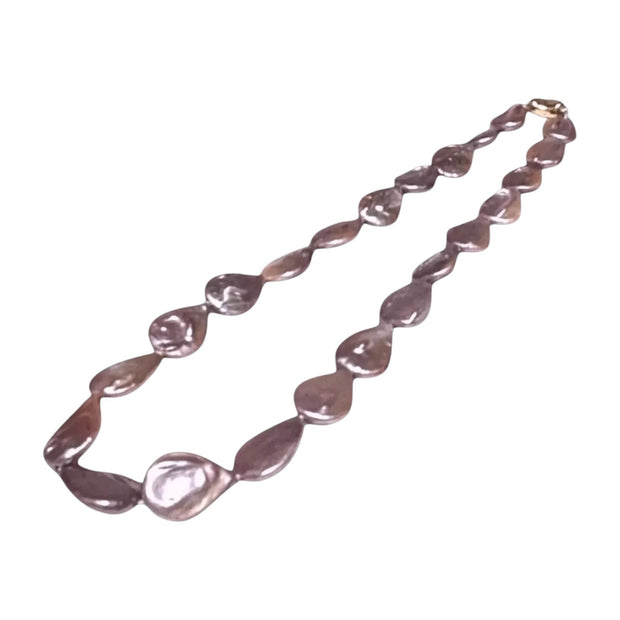 Unique 14.5 x 20mm Jumbo Pear Purple Pink Cultured Pearl 18" Necklace