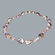 Unique 14.5 x 20mm Jumbo Pear Purple Pink Cultured Pearl 18" Necklace