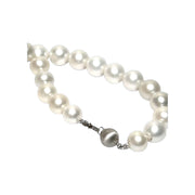 5A Round 8.6 - 12.8mm South Sea White Cultured 38 Pearls 18" Strand