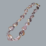 Unique 14.5 x 20mm Jumbo Pear Purple Pink Cultured Pearl 18" Necklace