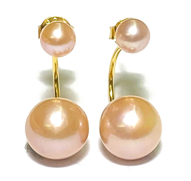 Superb Double 5mm & 9.5mm Peach Gold Pink Edison Pearl Stud Earrings –Discover the perfect blend of elegance and uniqueness with our Superb Double 5mm &amp; 9.5mm Peach Gold Pink Edison Pearl Stud Earrings. These stunning earrings featEarringsFine JewelryThe Fine Pearls Jewelry5mm Peach Gold Pink Edison Pearl Stud Earrings – Elegant