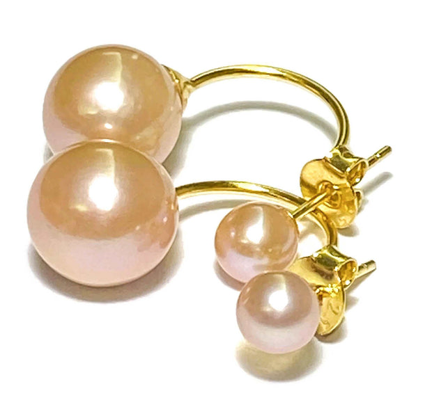 Superb Double 5mm & 9.5mm Peach Gold Pink Edison Pearl Stud Earrings –Discover the perfect blend of elegance and uniqueness with our Superb Double 5mm &amp; 9.5mm Peach Gold Pink Edison Pearl Stud Earrings. These stunning earrings featEarringsFine JewelryThe Fine Pearls Jewelry5mm Peach Gold Pink Edison Pearl Stud Earrings – Elegant