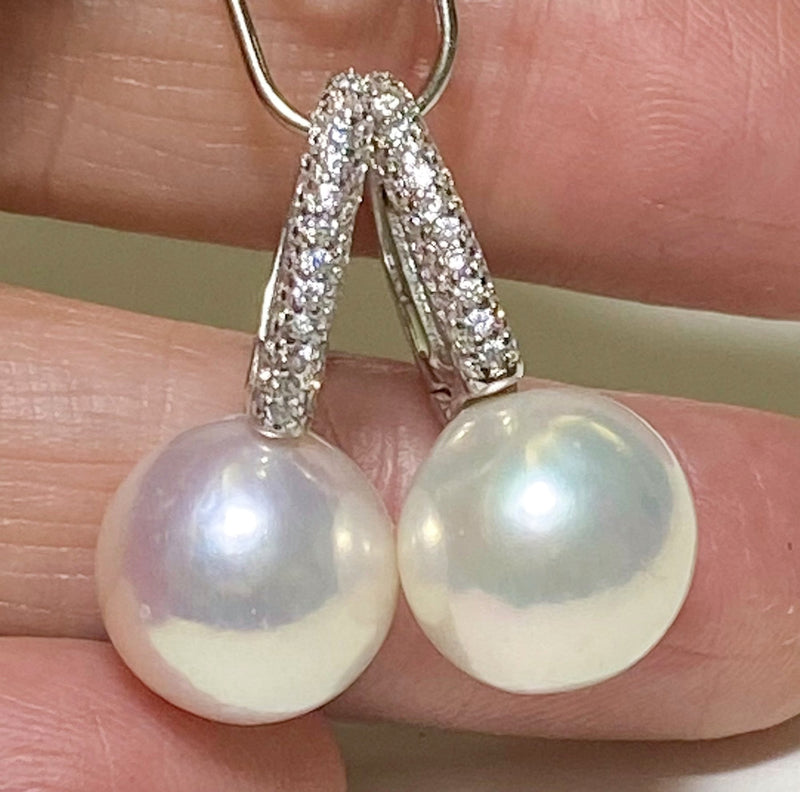 High Quality Natural White Round 11.5mm Edison Clip-On Pearl Earrings