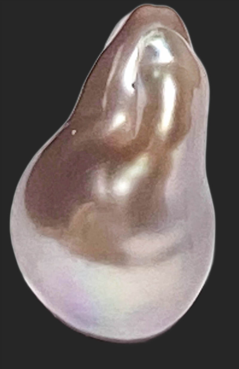 Giant  16.4 x 14 x 22.6mm Kesh Purple Lavender Rainbow Loose Pearl